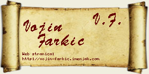 Vojin Farkić vizit kartica